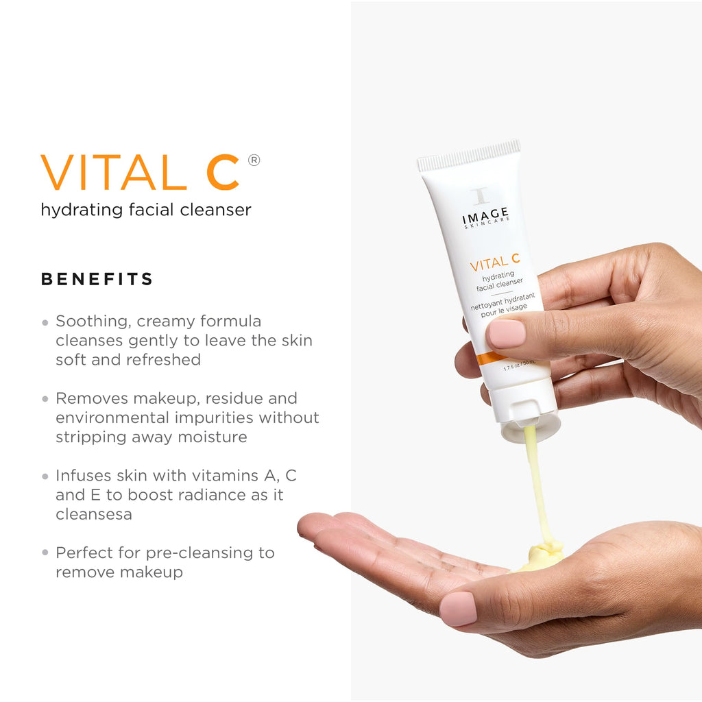 IMAGE Skincare, VITAL C Hydrating Face Serum, with Vitamin C and Hyaluronic Acid, to Brighten, Tone and Smooth Appearance of Wrinkle