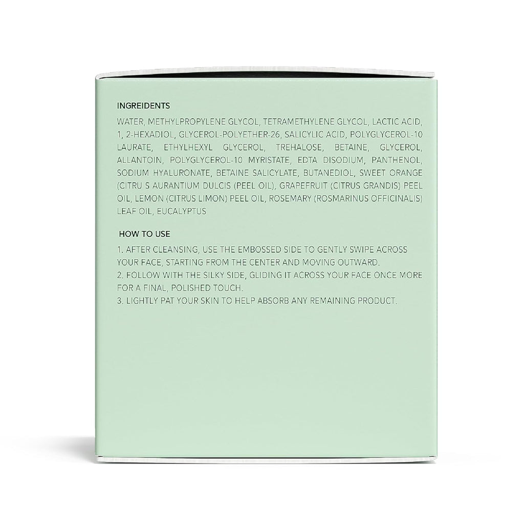 QUIA Toner Pads – Gentle Dual-Action Pore Minimizer Pads – Soothing Formula for All Skin Types – Reduces Blackheads and Blemishes- 70 Exfoliating Textured Pads – Korean Skincare